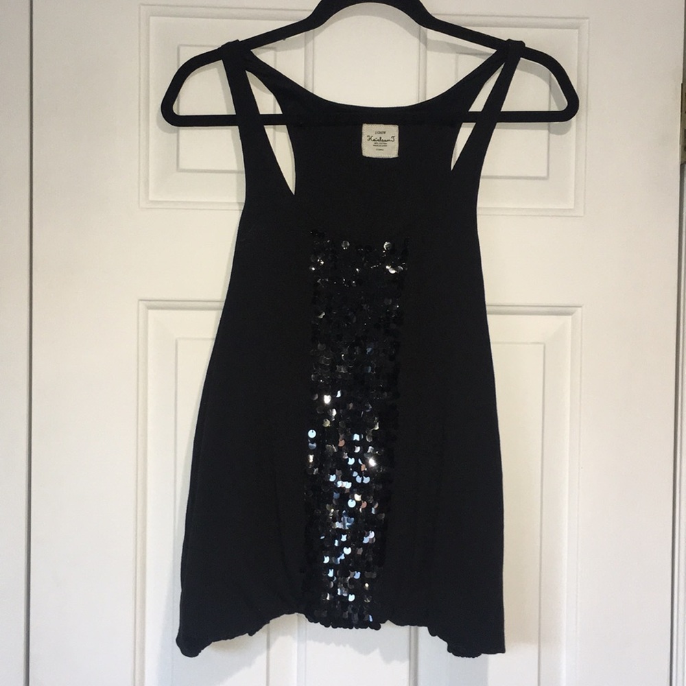 JCrew Heirloom - Black Sequin Tank Top Size XS